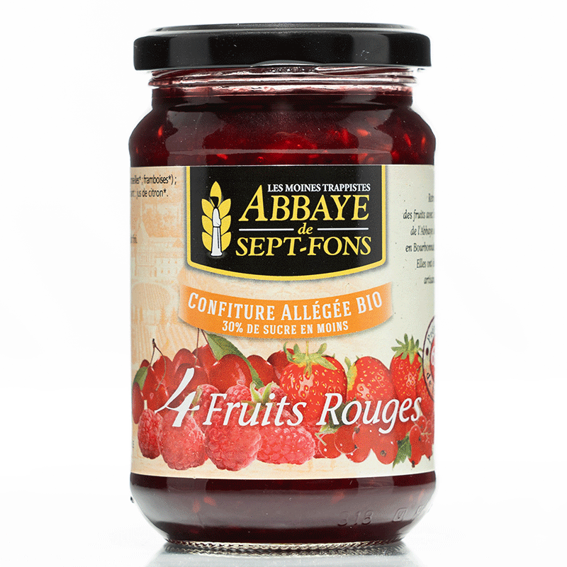 Confiture Allégée 4 Fruits Rouges BIO