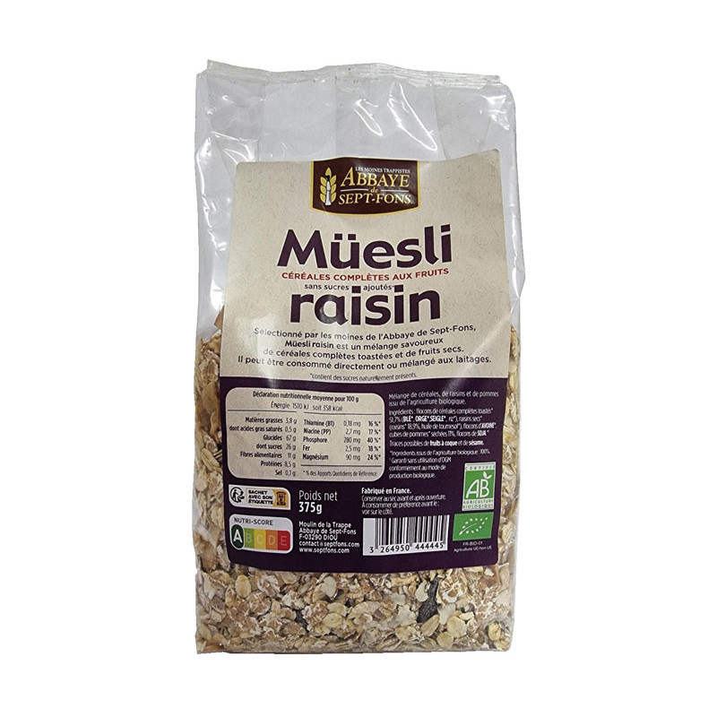 Muesli sans sucre  Bien de chez nous